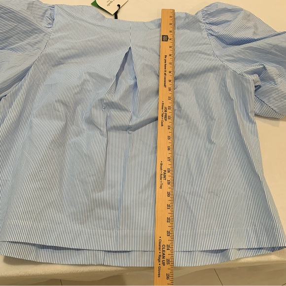 Kate Spade for Target collab! Blue white Striped Women's Top size 1XL new cotton - Picture 12 of 16